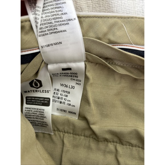 Dockers Pants Men 36x30 Flat Front Straight Fit Signature Khaki Casual Preppy - Picture 5 of 10
